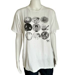 Japanese Harajuku Anime White 100% Cotton Oversized T-Shirt